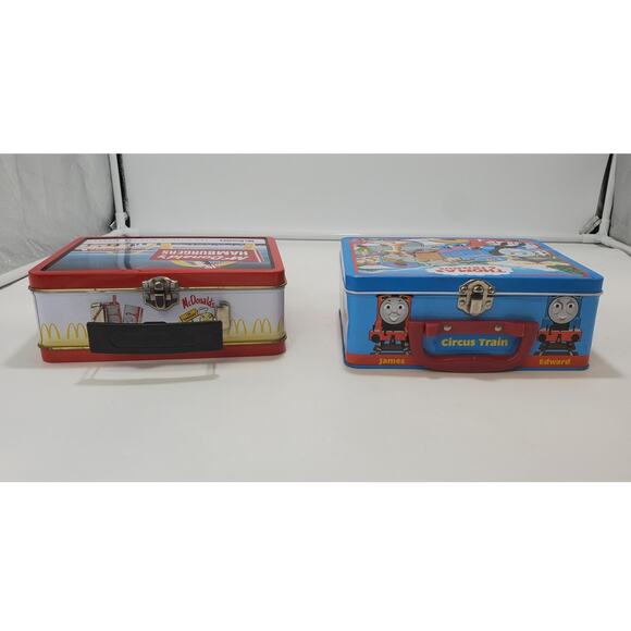 VTG Metal Lunchboxes Lot of 2 McDonalds Hamburgers & Thomas the Train & Friends - Picture 3 of 7